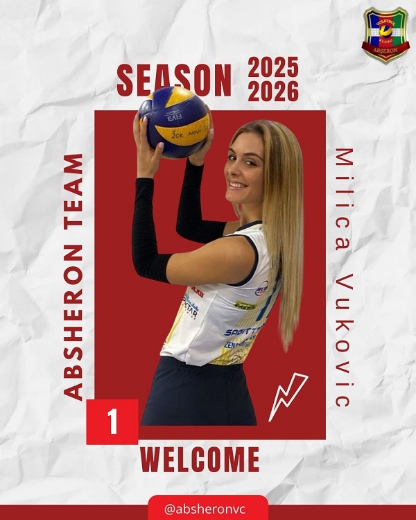 Serbiyalı voleybolçu Milica Vukovic Abşeronda!