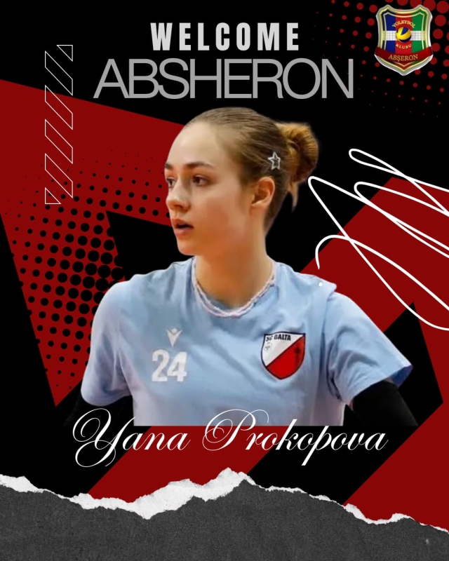 Ukraniyalı voleybolçu Yana Prokopova Abşeronda!